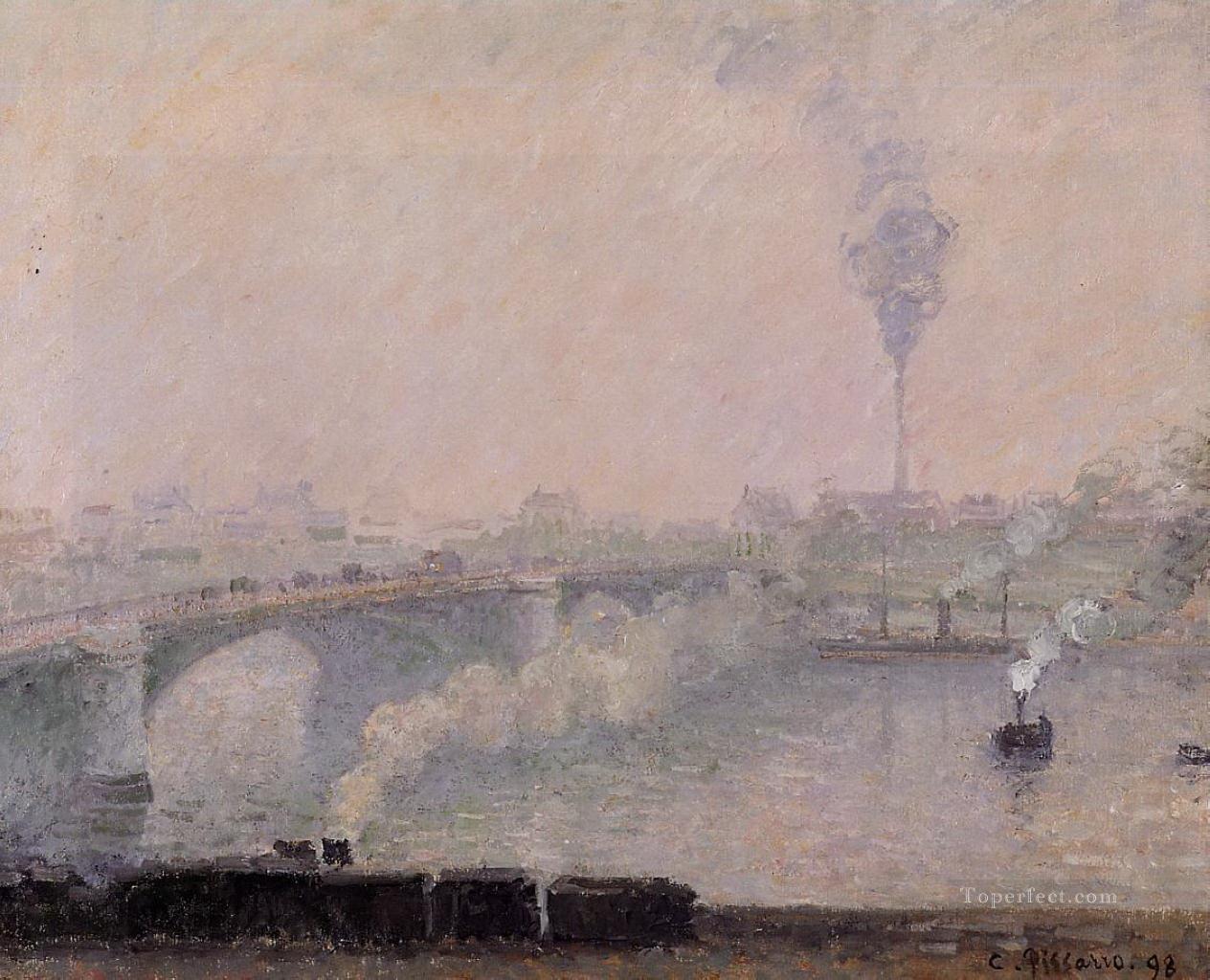 rouen fog effect 1898 Camille Pissarro Oil Paintings